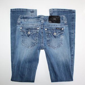 Miss Me Jeans Size 26 Boot Leg Rhinestone JP4009-4